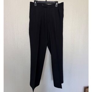 Barry Manufacturing Mens Black Pleated Dress Pants Trousers 32x31.5 Costa Rica